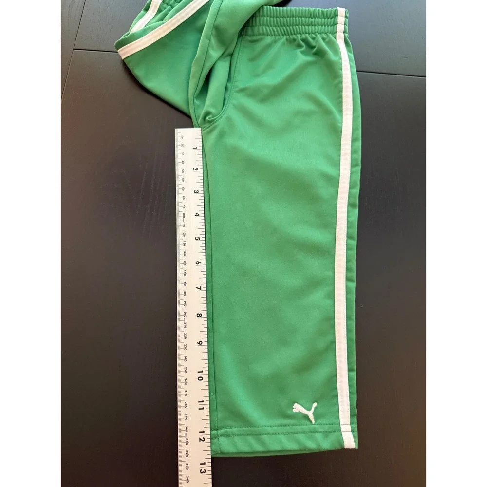 Puma Toddler 2-PC Track Suit Set Size 24 Months Green Zip-Up Jacket Sweatpant